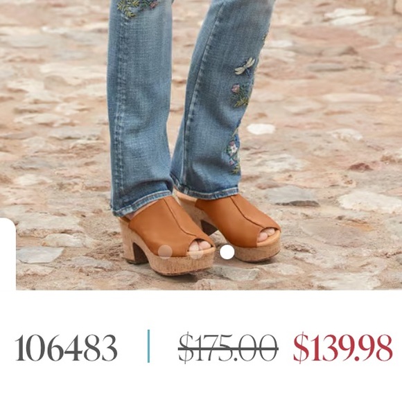 Sundance Catalog platform leather clogs like new - Picture 5 of 14